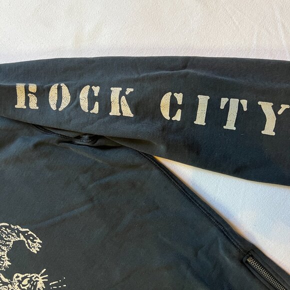 John Varvatos Nick Jonas Hoodie Detroit Rock City Tiger Black Size Large - Picture 2 of 16